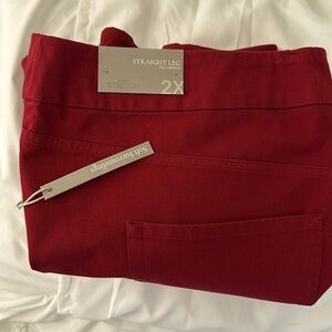 Stretch straight leg jeans